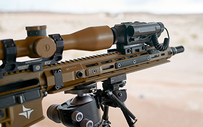 scope’s performance when mated with clip-on night-vision or thermal device