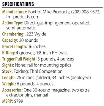 Foxtrot Mike specs