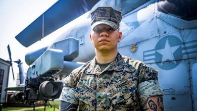 Marine recognized for off-duty heroics that saved a woman’s life