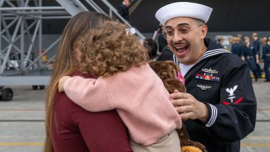 After nine grueling months at sea, USS Theodore Roosevelt is home