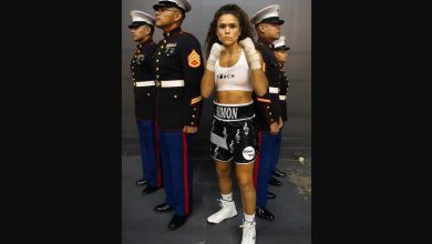 Marine captain makes her professional boxing debut