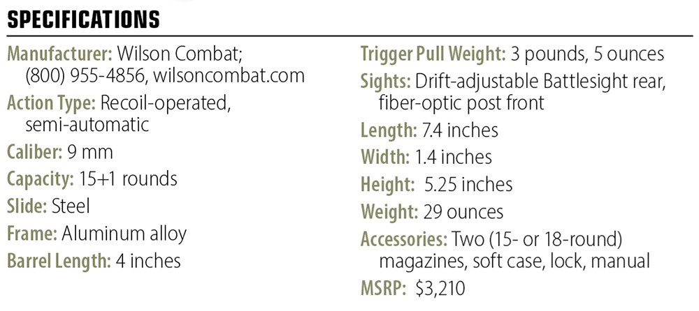 Wilson Combat EDC X9 2.0 specs