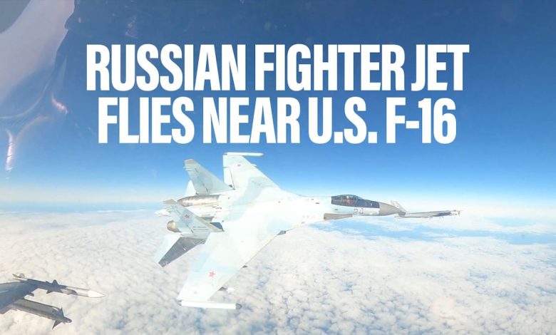 WATCH: Russian fighter jet flies within feet of US F-16 near Alaska