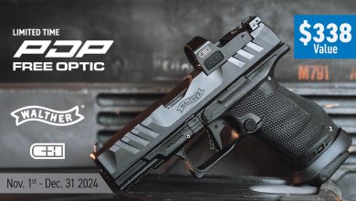 Walther Arms Limited-Time Promotion—Buy a PDP, Get a C&H Precision Red-Dot Optic