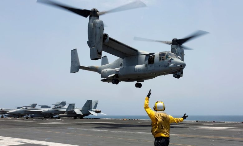 Navy, Air Force cleared to fly Ospreys after inspecting gears