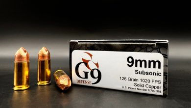 First Look: G9 Defense 126 Grain Subsonic 9mm Ammunition