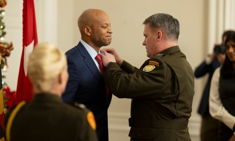 Following controversy, Maryland governor receives Bronze Star