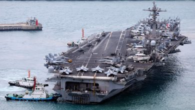 US carrier arrives in South Korea after North Korea missile test