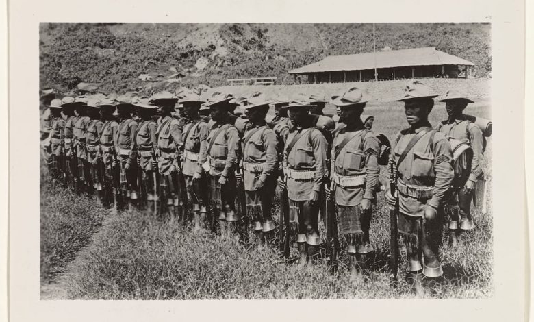 This Philippine Scout fired his rifle with one hand to save his squad