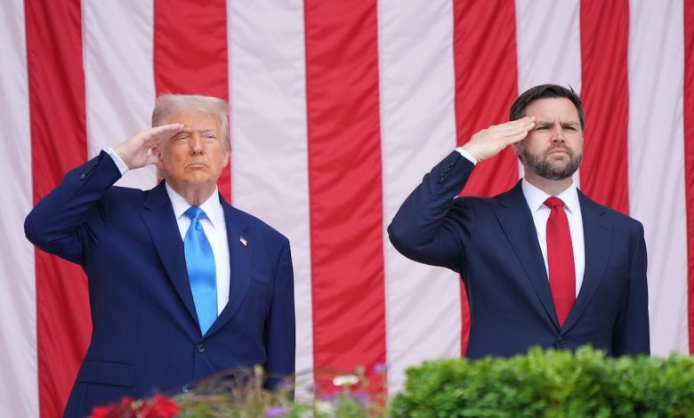 Trump honors fallen service members at Arlington National Cemetery
