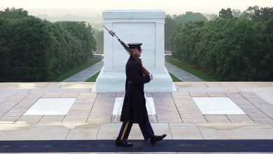 For one sentinel, a final walk at the Tomb of the Unknown Soldier