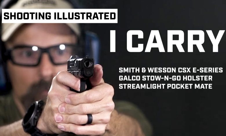 I Carry: Smith & Wesson CSX E-Series 9 mm Pistol in a Galco Holster I Carry: Smith & Wesson CSX E-Series 9 mm Pistol in a Galco Holster
