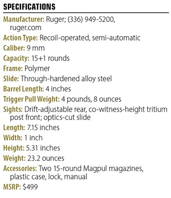 Ruger RXM specs