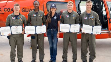 Coast Guard aircrew awarded medals for Texas flood rescues