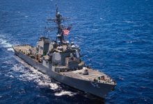 Iran state TV says helicopter confronted US destroyer in Gulf of Oman