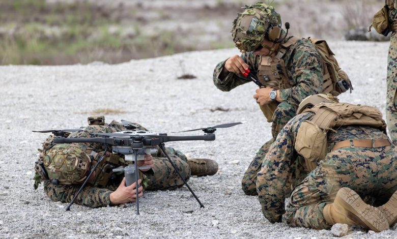 Lejeune Marines run first live munition drop from fielded drone Lejeune Marines run first live munition drop from fielded drone