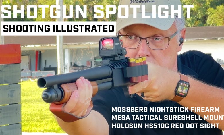 Shotgun Spotlight: Mossberg Shockwave Nightstick Firearm With A Mesa Tactical SureShell Mount