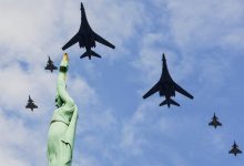 B-1 bombers, NATO fighters fly over Latvia to show unified force