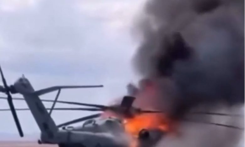 Marines investigating massive fire that engulfed CH-53E helicopter Marines investigating massive fire that engulfed CH-53E helicopter