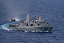 Sailors battle blaze aboard USS New Orleans off Japan’s coast