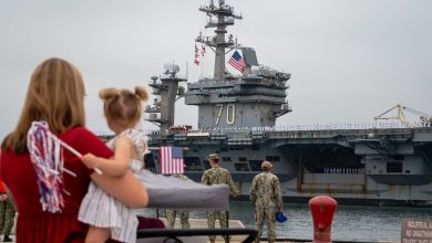 Carl Vinson home from deployment that included strikes against Houthis