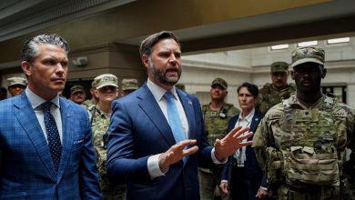 Vance, Hegseth visit troops amid growing Guard presence in DC