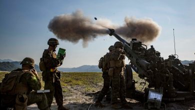 Marine artillery shell explodes over highway during drill, police say