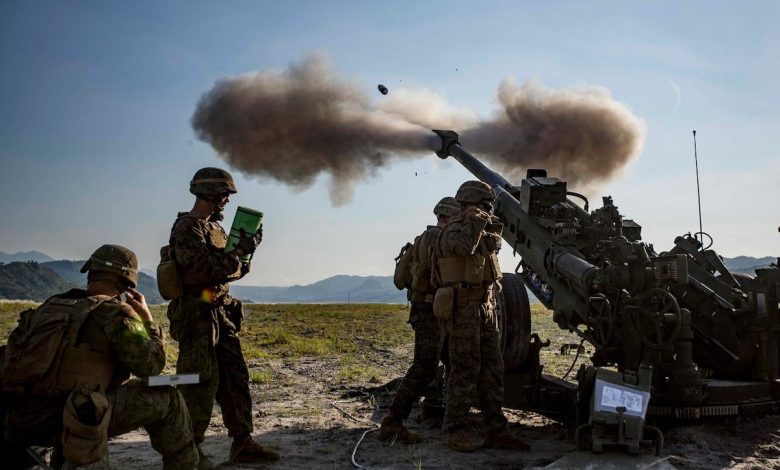 Marine artillery shell explodes over highway during drill, police say Marine artillery shell explodes over highway during drill, police say