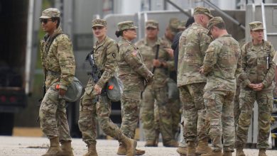 Texas National Guard members arrive in Illinois