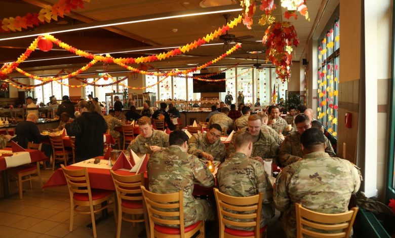 Thanksgiving feasts deployed to troops around the world