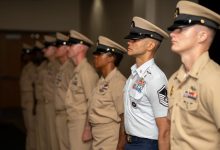 Airman joins rare company in earning coveted Navy chief rating