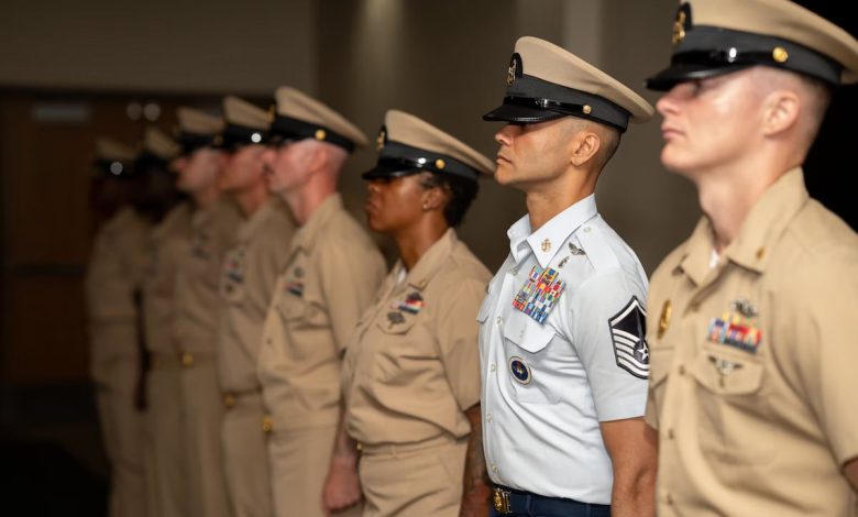 Airman joins rare company in earning coveted Navy chief rating Airman joins rare company in earning coveted Navy chief rating