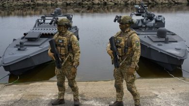 Ukraine’s first underwater drone strike caught on hacked cameras Ukraine’s first underwater drone strike caught on hacked cameras