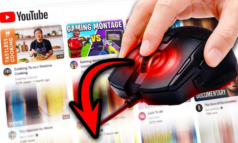 Scrolling to the BOTTOM OF The YouTube Homepage