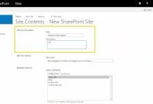 Creating a SharePoint Site/Subsite