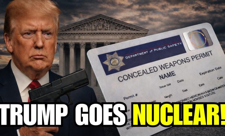 Trump goes NUCLEAR over Concealed Carry Ban