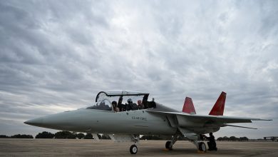 US Air Force instructor pilots have first T-7 in training milestone US Air Force instructor pilots have first T-7 in training milestone