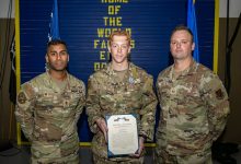 Airman awarded medal for aid in capture of fugitive accused of murder