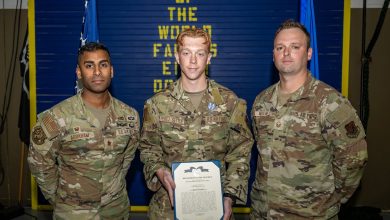 Airman awarded medal for aid in capture of fugitive accused of murder