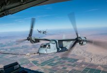 101st Airborne soldiers hitch rides aboard Marine Ospreys in exercise