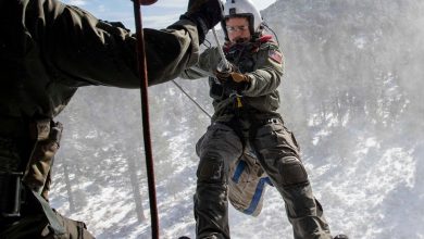 Navy crew helped rescue F-16 pilot after ejection over California