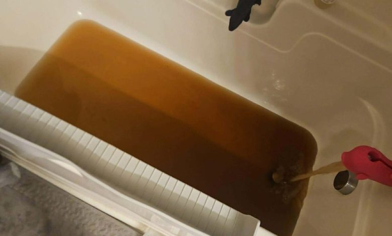 Brown water afflicts residents of military housing in New Jersey Brown water afflicts residents of military housing in New Jersey