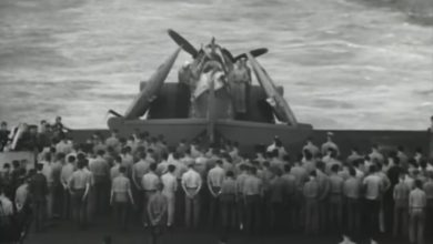 This gunner is the only sailor buried at sea — inside his plane