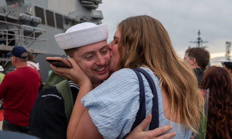 USS Fitzgerald returns home after more than half a year abroad