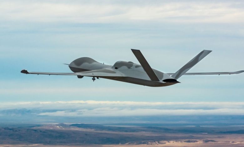 F-22 Raptor, MQ-20 drone complete manned-unmanned flight exercise F-22 Raptor, MQ-20 drone complete manned-unmanned flight exercise