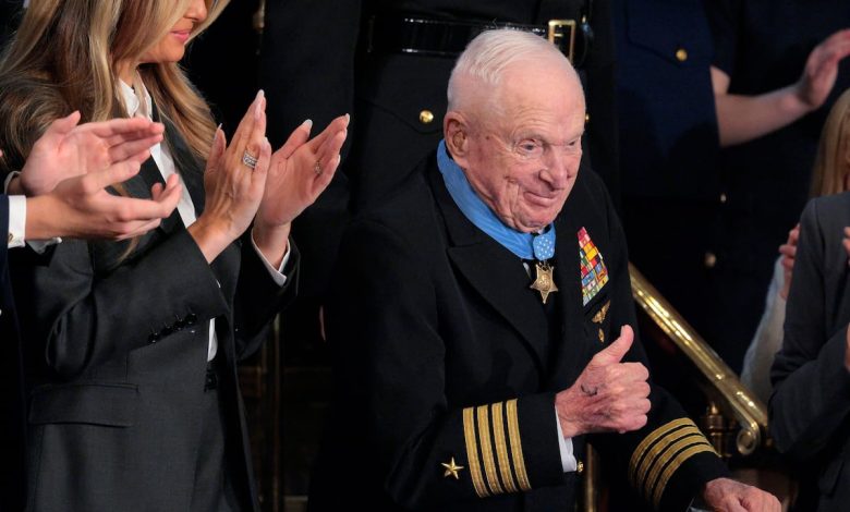 Trump presents Medal of Honor to 100-year-old Korean War veteran during State of the Union Trump presents Medal of Honor to 100-year-old Korean War veteran during State of the Union