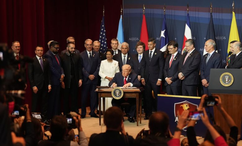 Trump encourages Latin American leaders to use military action to help US fight cartels