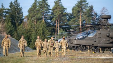 Apache helicopter shoots down drones in Europe for first time in combat exercise