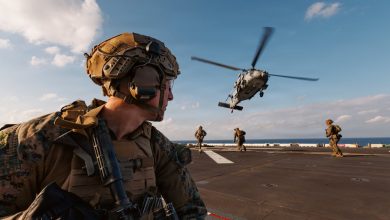 USS Tripoli, embarked 31st Marine Expeditionary Unit arrive in Middle East