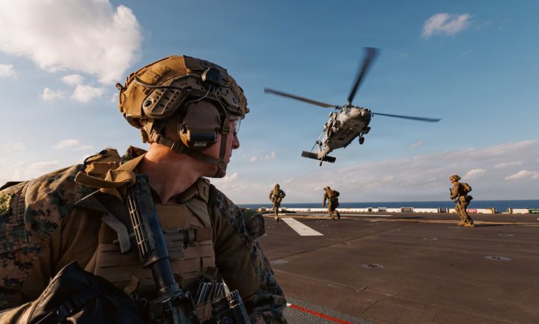 USS Tripoli, embarked 31st Marine Expeditionary Unit arrive in Middle East USS Tripoli, embarked 31st Marine Expeditionary Unit arrive in Middle East